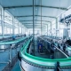 Automated production line in a modern manufacturing facility